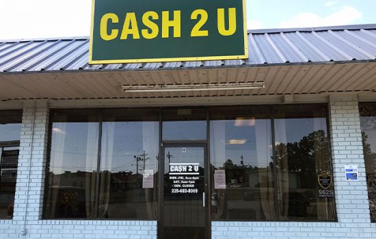 outside of Cash 2 U Clinton, LA store