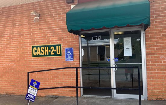 outside of Cash 2 U Rayville, La store